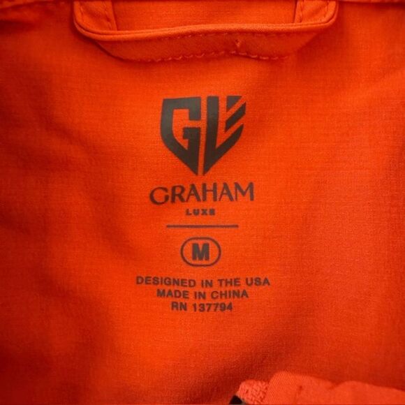 Graham Luxe Men's Kash Heather Jacket Orange Size Medium - Picture 4 of 8